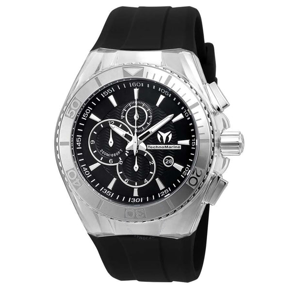 Technomarine Cruise Chronograph Black Dial Men's Watch 115042 - The Watches Men & Co