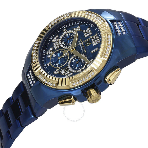 Technomarine Cruise Chronograph Quartz Crystal Blue Dial Men's Watch TM-121238 - The Watches Men & Co #2