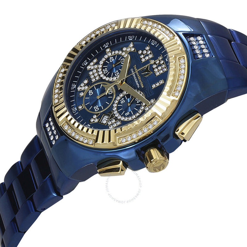 Technomarine Cruise Chronograph Quartz Crystal Blue Dial Men's Watch TM-121238 - The Watches Men & Co #2