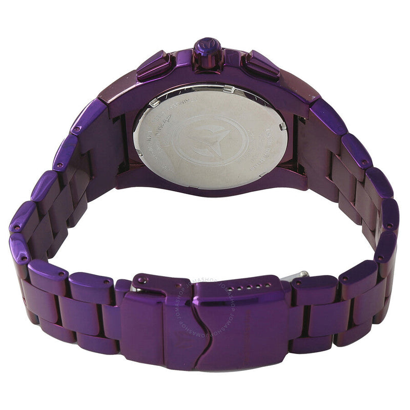 Technomarine Cruise Chronograph Quartz Crystal Purple Dial Men's Watch TM-121231 - The Watches Men & Co #3