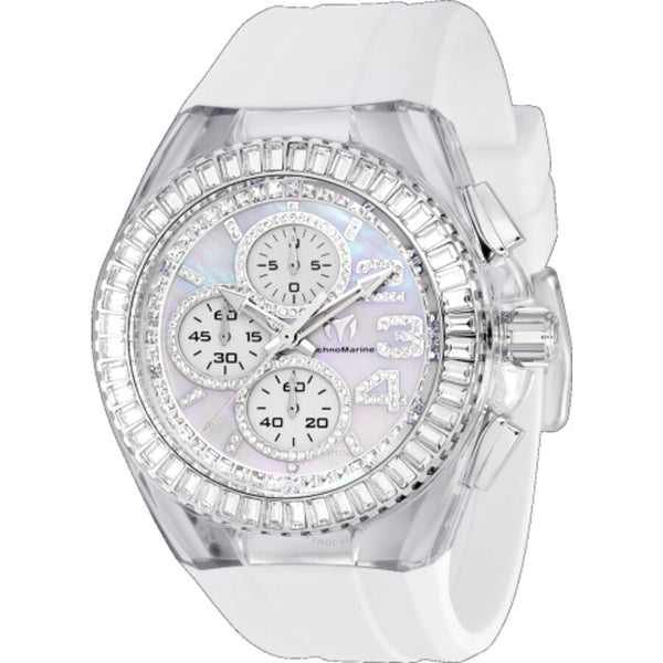 Technomarine Cruise Chronograph Quartz Crystal White Dial Men's Watch TM-121024 - The Watches Men & Co
