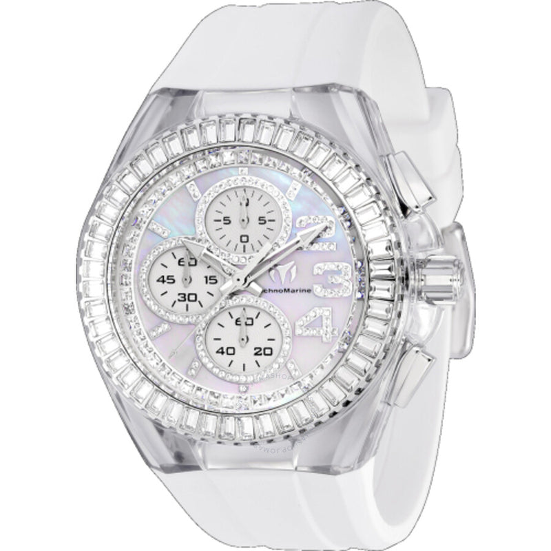 Technomarine Cruise Chronograph Quartz Crystal White Dial Men's Watch TM-121024 - The Watches Men & Co