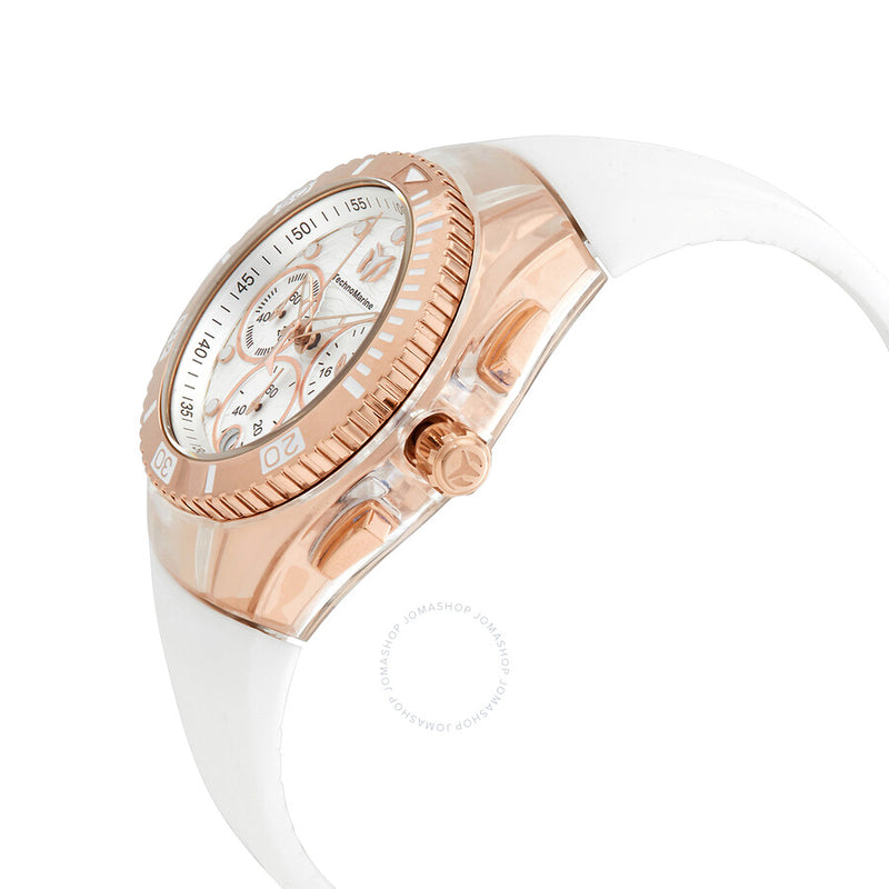 Technomarine Cruise Chronograph Quartz White Dial Ladies Watch TM-120047 - The Watches Men & Co #2