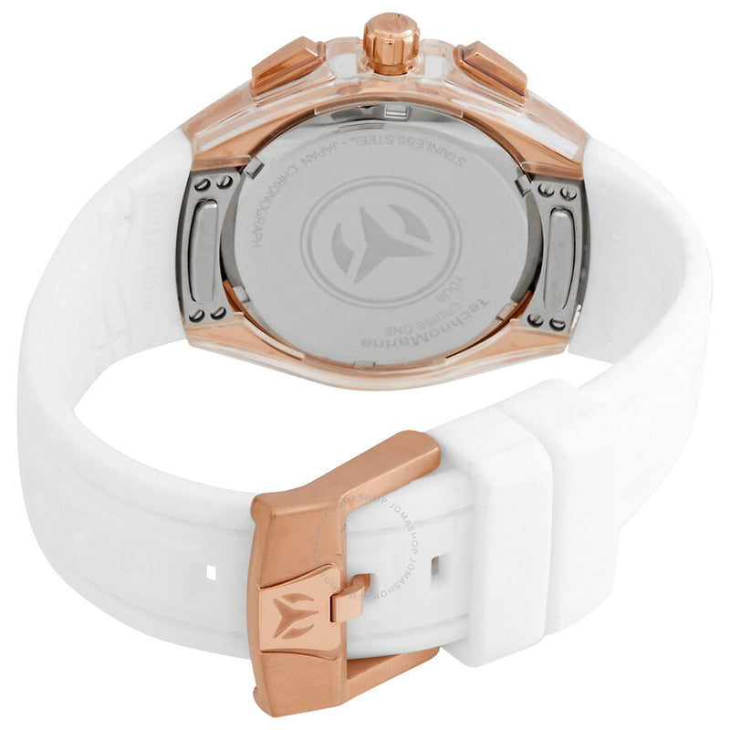 Technomarine Cruise Chronograph Quartz White Dial Ladies Watch TM-120047 - The Watches Men & Co #3