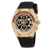 Technomarine Cruise Star Chronograph Quartz Crystal Black Dial Ladies Watch TM-121050 - The Watches Men & Co