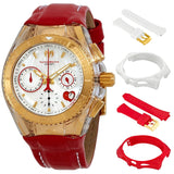 Technomarine Cruise Valentine Chronograph Quartz White Mother of Pearl Dial Ladies Watch TM-117003 - The Watches Men & Co