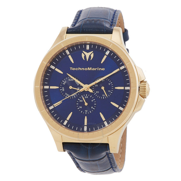 Technomarine MoonSun Date-Day Quartz Blue Dial Men's Watch TM-822030 - The Watches Men & Co