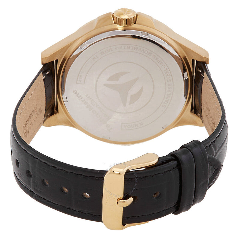 Technomarine MoonSun Date-Day Quartz Gold Dial Men's Watch TM-822031 - The Watches Men & Co #3