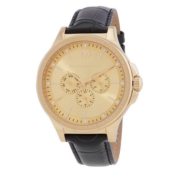 Technomarine MoonSun Date-Day Quartz Gold Dial Men's Watch TM-822031 - The Watches Men & Co