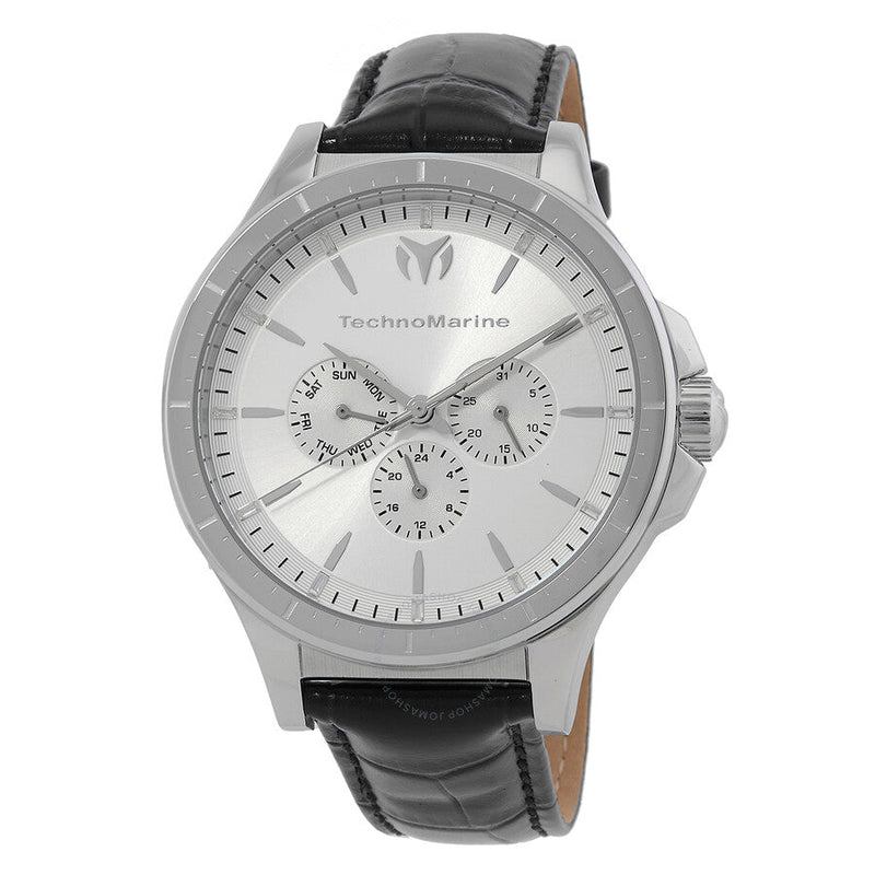Technomarine MoonSun Date-Day Quartz Silver Dial Men's Watch TM-822025 - The Watches Men & Co