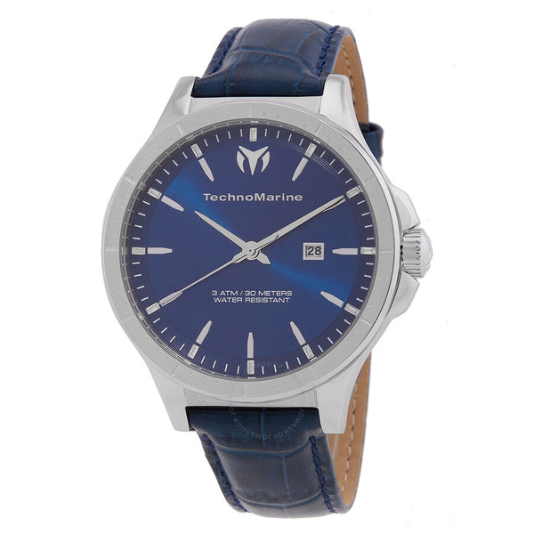 Technomarine MoonSun Date Quartz Blue Dial Men's Watch TM-822012 - The Watches Men & Co