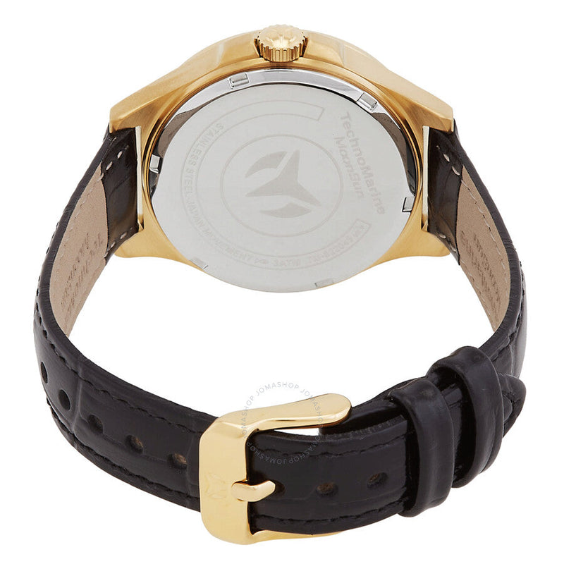Technomarine MoonSun Date Quartz Gold Dial Ladies Watch TM-822045 - The Watches Men & Co #3