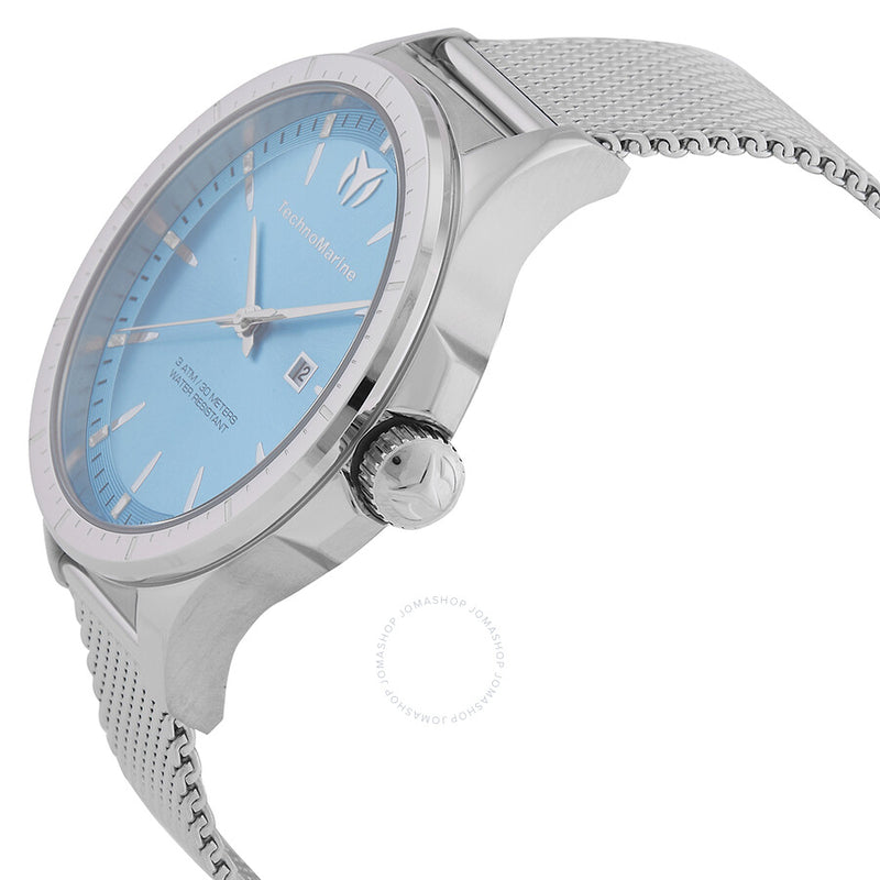 Technomarine MoonSun Date Quartz Light Blue Dial Men's Watch TM-822005 - The Watches Men & Co #2