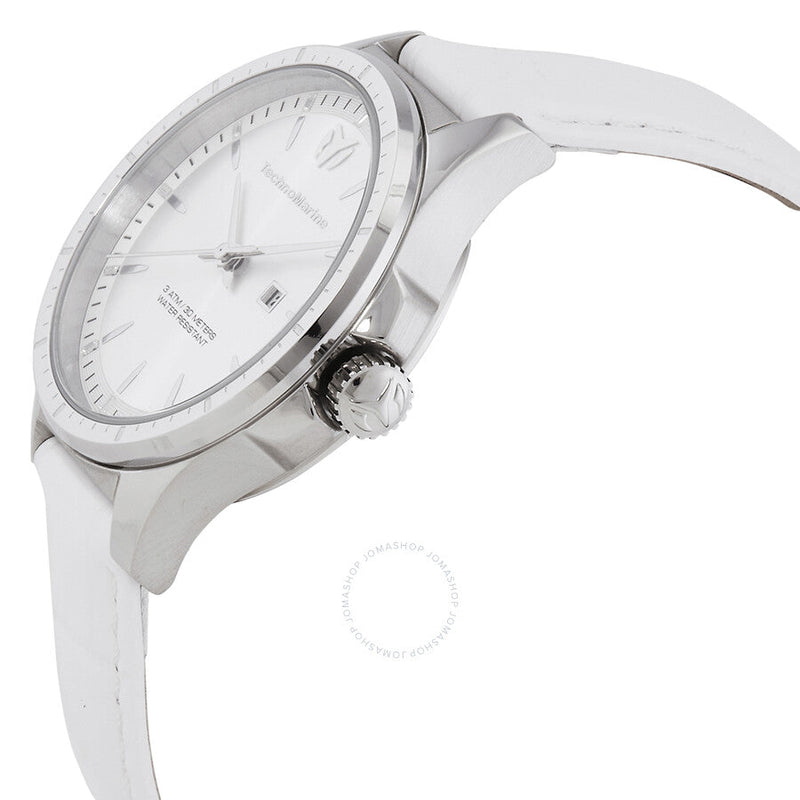 Technomarine MoonSun Date Quartz Silver Dial Ladies Watch TM-822039 - The Watches Men & Co #2