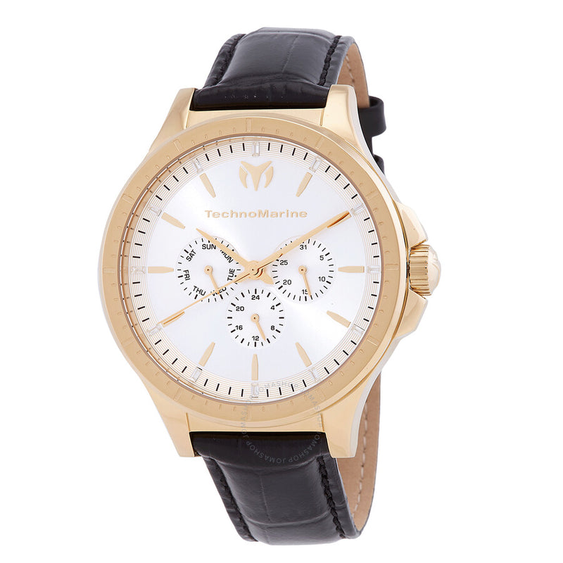Technomarine MoonSun Date-Day Quartz Silver Dial Men's Watch TM-822028 - The Watches Men & Co