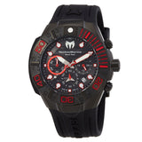 Technomarine Reef Black Chronograph GMT Quartz Black Dial Men's Watch TM-523010 - The Watches Men & Co