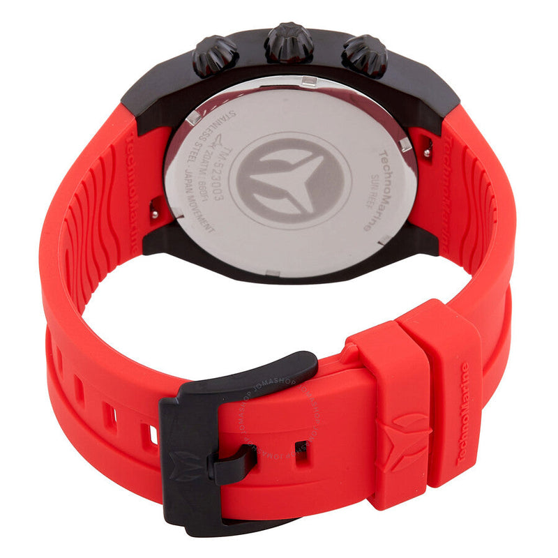 Technomarine Reef Sun Chronograph Quartz Red Dial Men's Watch TM-523003 - The Watches Men & Co #3
