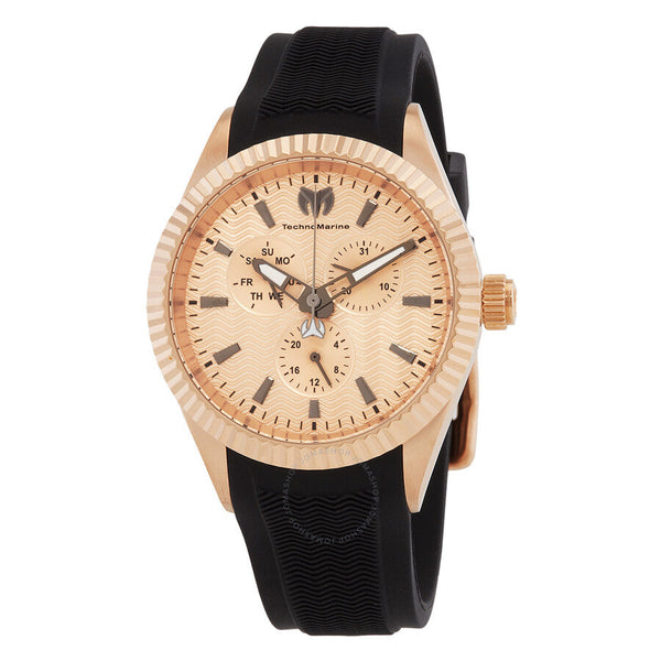 Technomarine Sea GMT Quartz Rose Gold Dial Men's Watch TM-719026 - The Watches Men & Co