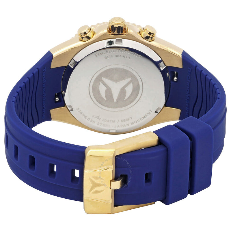 TechnoMarine Sea Manta Chronograph GMT Quartz Blue Dial Unisex Watch TM-220079 - The Watches Men & Co #3