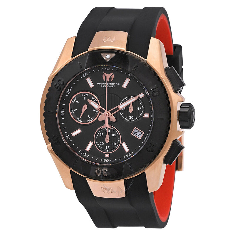 Technomarine UF6 Chronograph Quartz Black Dial Men's Watch TM-616005 - The Watches Men & Co
