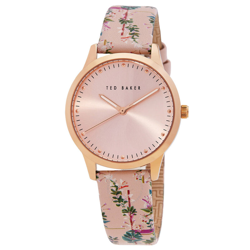 Ted Baker Fitzrovia Jardin Quartz Rose Gold Dial Ladies Watch BKPFZF006 - The Watches Men & Co