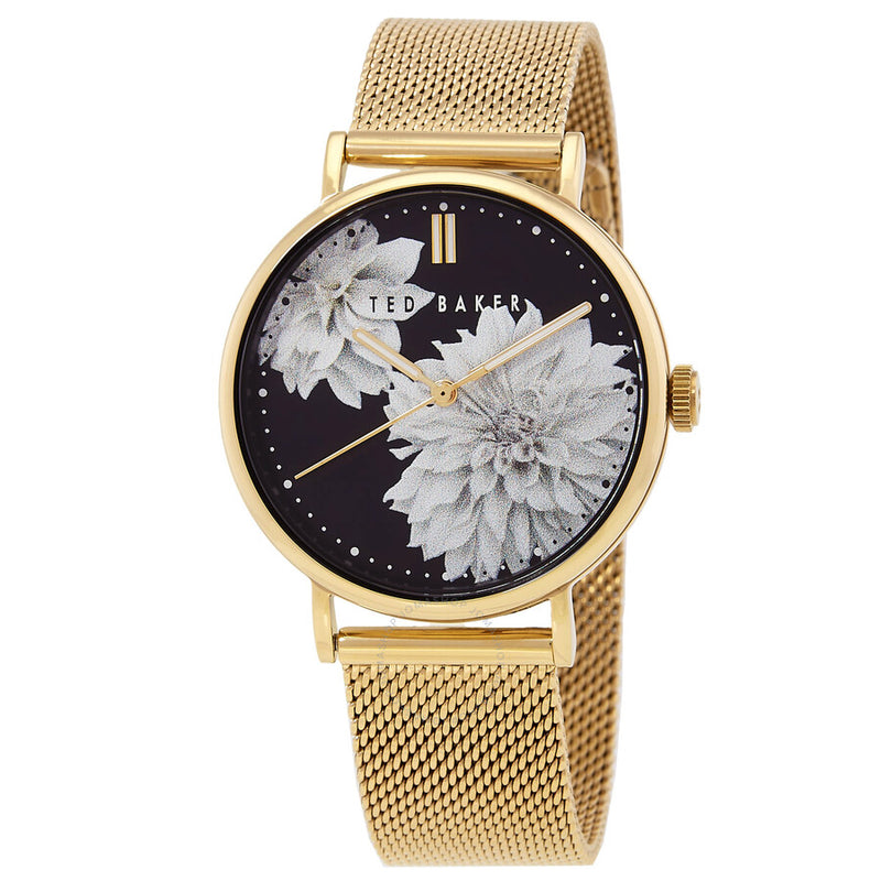 Ted Baker Phylipa Quartz Black Dial Ladies Watch BKPPHF012 - The Watches Men & Co