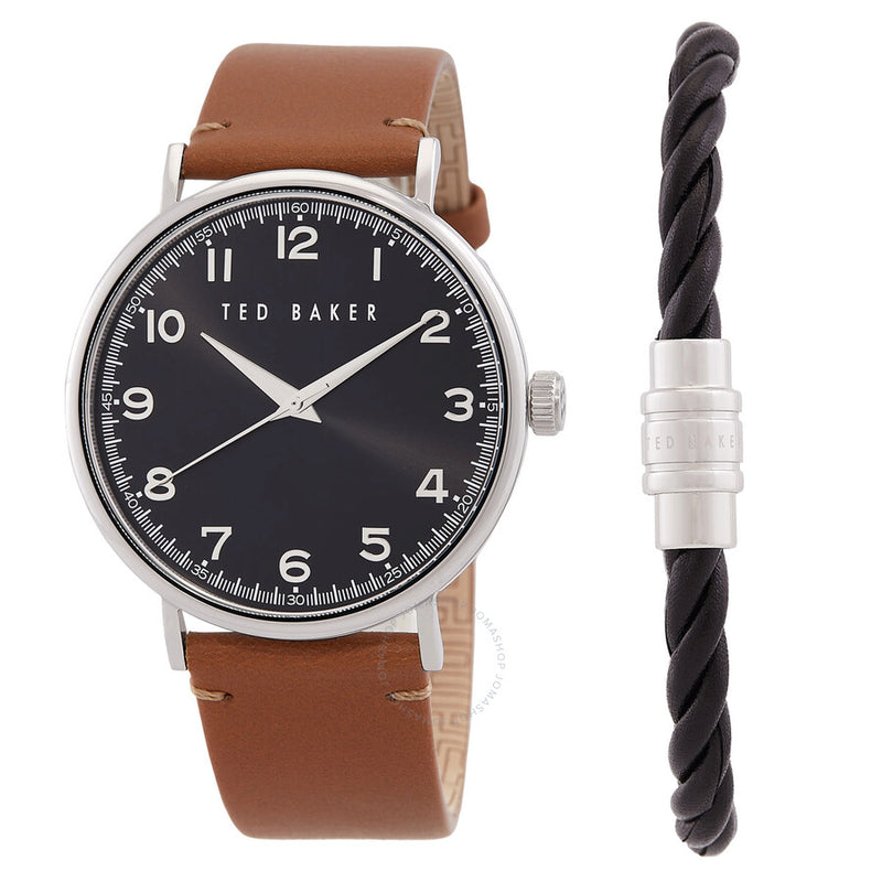 Ted Baker Phylipa Quartz Digital Black Dial Men's Watch and Bracelet Set BKG0287009I - The Watches Men & Co