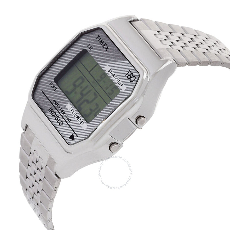 Timex 80 Alarm Quartz Digital Stainless Steel Bracelet Unisex Watch TW2R79300 - The Watches Men & Co #2