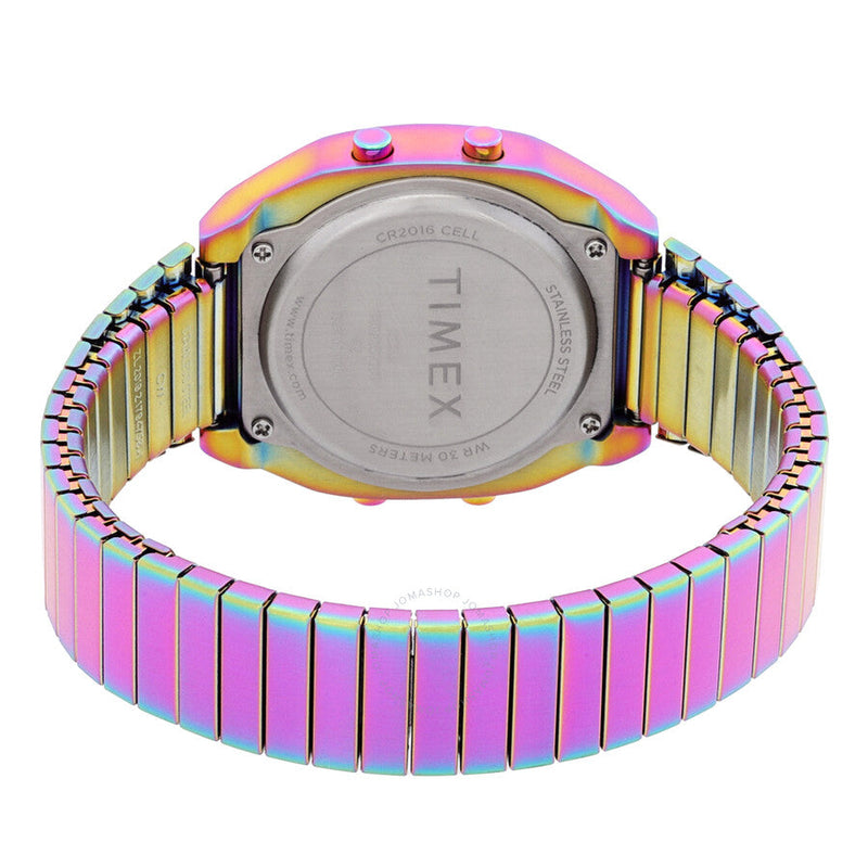 Timex 80 Quartz Digital Blue Dial Expansion Band Ladies Watch TW2W57100 - The Watches Men & Co #3