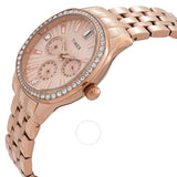 Timex Ariana Multifunction Quartz Crystal Rose Gold Dial Ladies Watch TW2W17800 - The Watches Men & Co #2