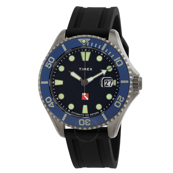 Timex Automatic Black Dial Men's Watch TW2W21100 - The Watches Men & Co