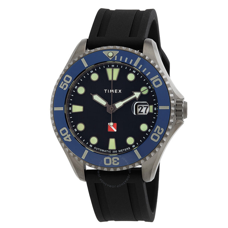 Timex Automatic Black Dial Men's Watch TW2W21100 - The Watches Men & Co