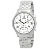 Timex Chronograph Quartz White Dial Men's Watch TW2R68900 - The Watches Men & Co