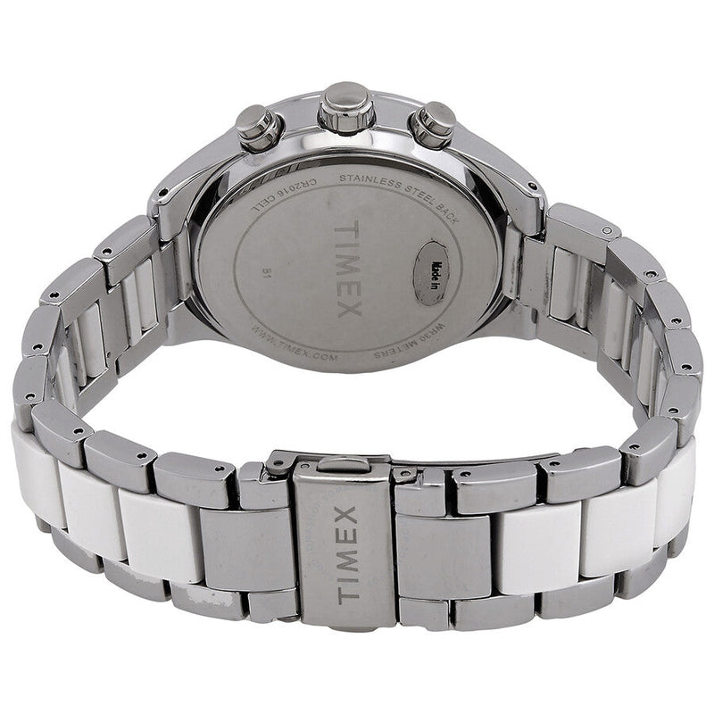 Timex Classic Chronograph Quartz Crystal Silver Dial Ladies Watch TW2V74700 - The Watches Men & Co #3
