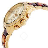 Timex Classic Chronograph Quartz Gold Dial Ladies Watch TW2V74800 - The Watches Men & Co #2