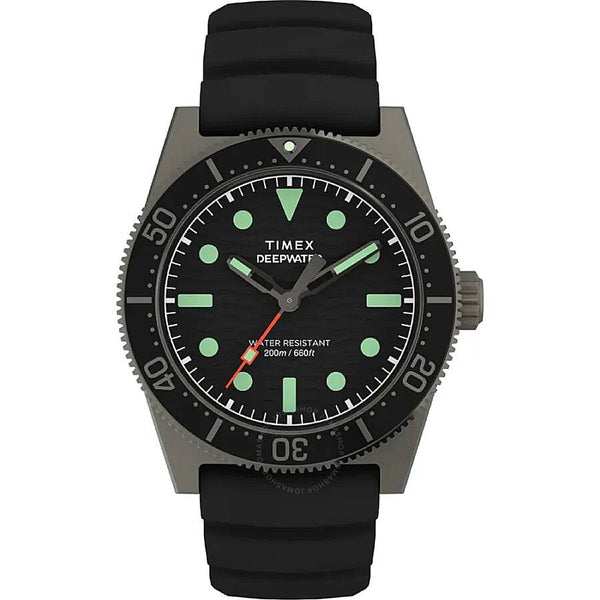 Timex Deepwater Reef 200 Quartz Black Dial Men's Watch TW2W74700 - The Watches Men & Co