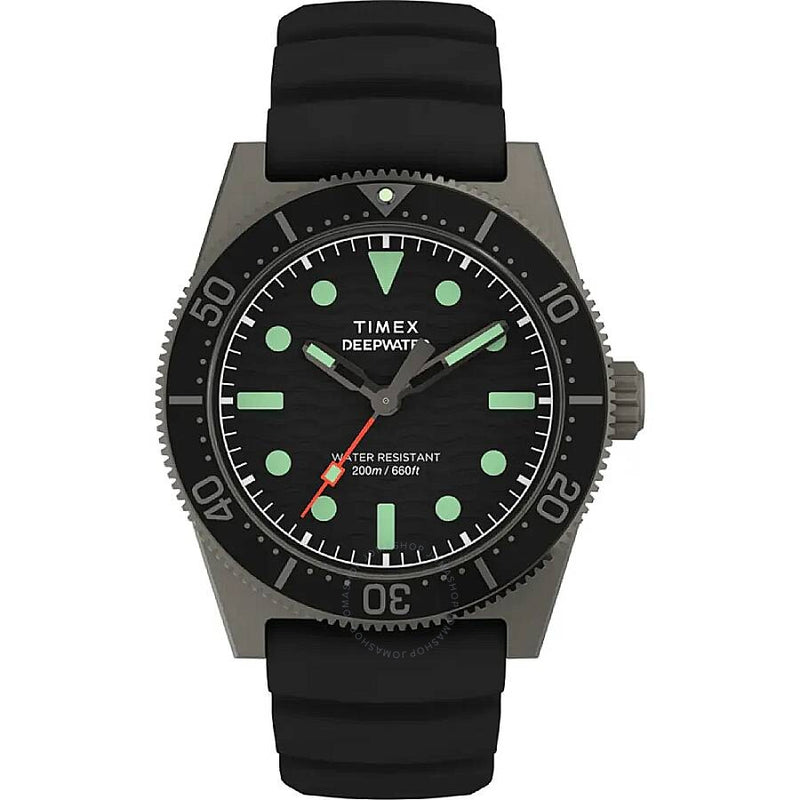 Timex Deepwater Reef 200 Quartz Black Dial Men's Watch TW2W74700 - The Watches Men & Co
