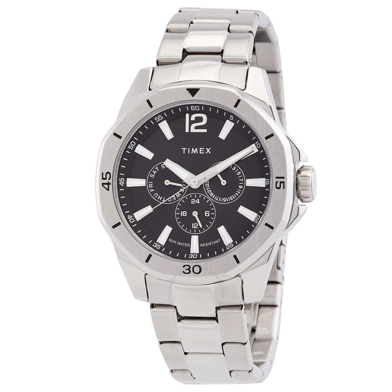 Timex Essex Multifunction Quartz Black Dial Men's Watch TW2W79900 - The Watches Men & Co