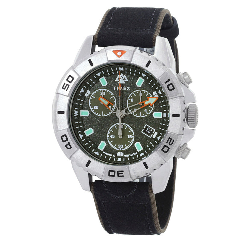 Timex Expedition North Ridge Chronograph Quartz Green Dial Men's Watch TW2W16100 - The Watches Men & Co