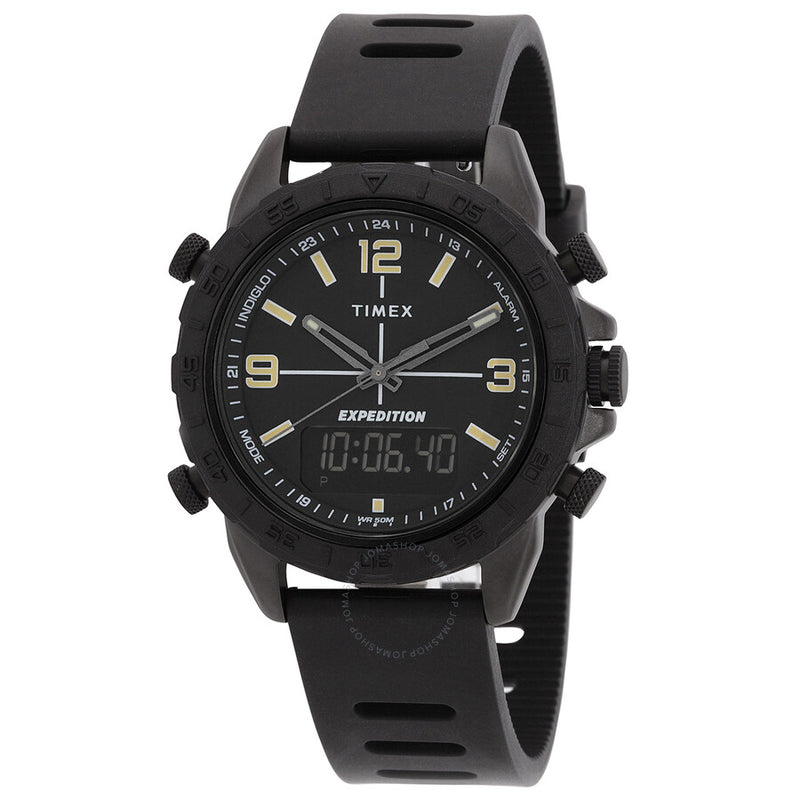 Timex Expedition Pioneer Chronograph Quartz Analog-Digital Black Dial Men's Watch TW4B17000 - The Watches Men & Co