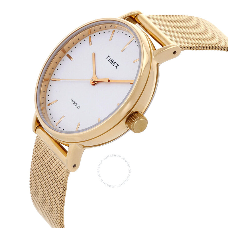 Timex Fairfield Quartz  Cream Dial Ladies Watch TW2R26500 - The Watches Men & Co #2