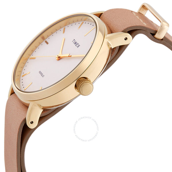 Timex Fairfield Quartz White Dial Ladies Watch TW2P98400 - The Watches Men & Co #2