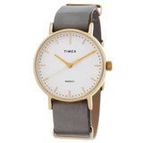 Timex Fairfield Quartz White Dial Ladies Watch TW2P98500VQ - The Watches Men & Co