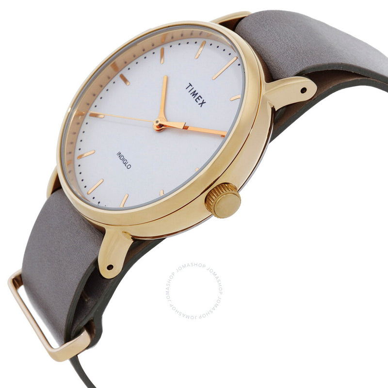 Timex Fairfield Quartz White Dial Ladies Watch TW2P98500VQ - The Watches Men & Co #2