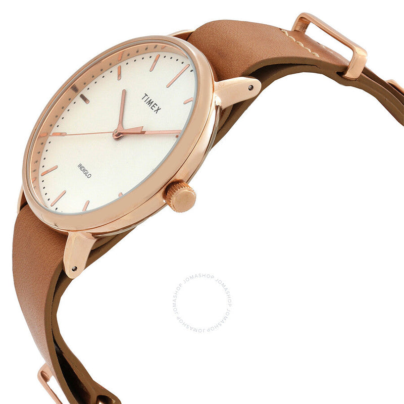 Timex Fairfield Quartz White Dial Unisex Watch Tw2p91200 - The Watches Men & Co #2