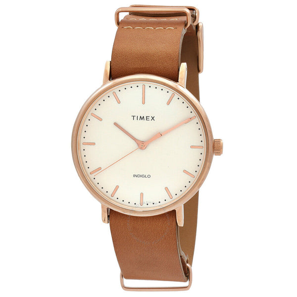 Timex Fairfield Quartz White Dial Unisex Watch Tw2p91200 - The Watches Men & Co
