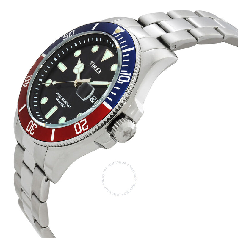 Timex Harborside Coast Quartz Black Dial Men's Watch TW2U71900 - The Watches Men & Co #2