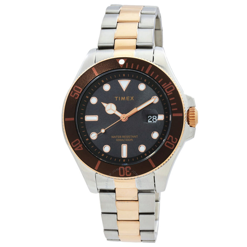 Timex Harborside Coast Quartz Black Dial Men's Watch TW2V42100VQ - The Watches Men & Co