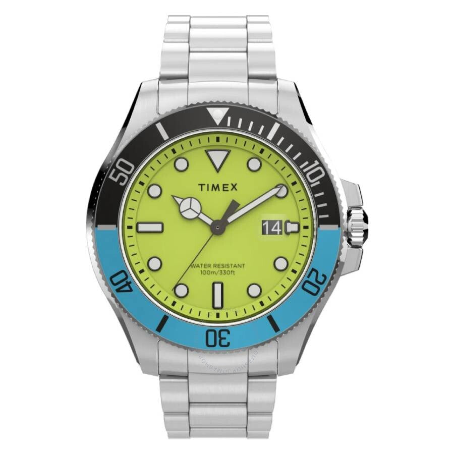 Timex Harborside Coast Quartz Green Dial Men's Watch TW2V65300 - The Watches Men & Co