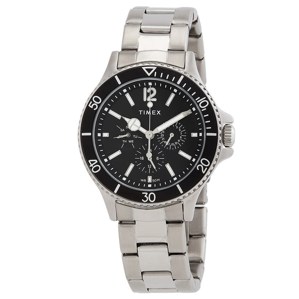 Timex Harborside Multifunction Quartz Black Dial Men's Watch TW2U13100 - The Watches Men & Co